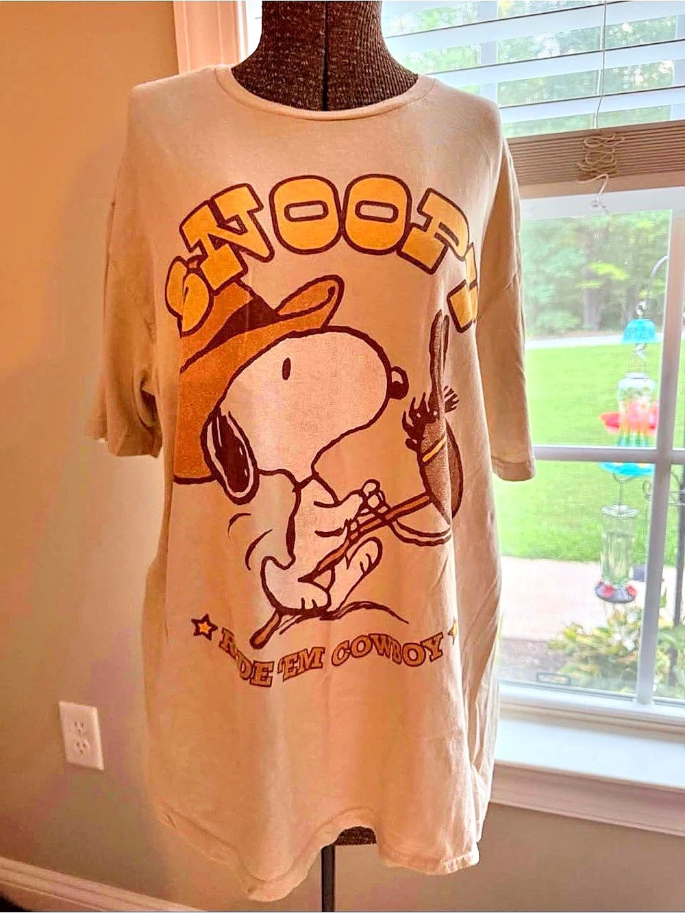Peanuts Hybrid Ride 'Em Cowboy Snoopy Graphic Tee